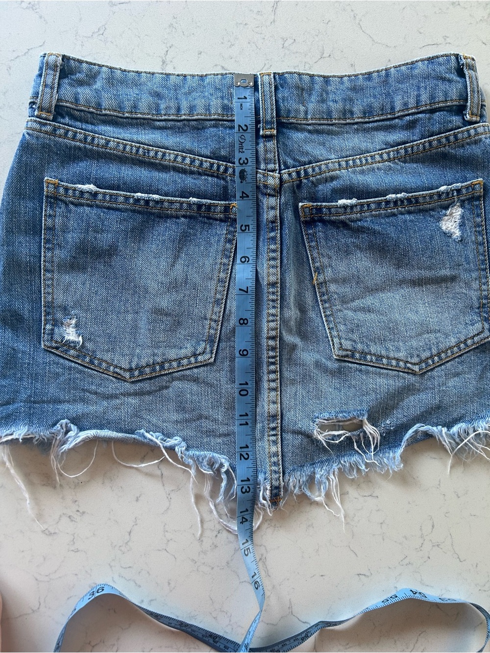 Free People Wild Rose Embroidered Studded Denim Mini Skirt - Picture 12 of 16